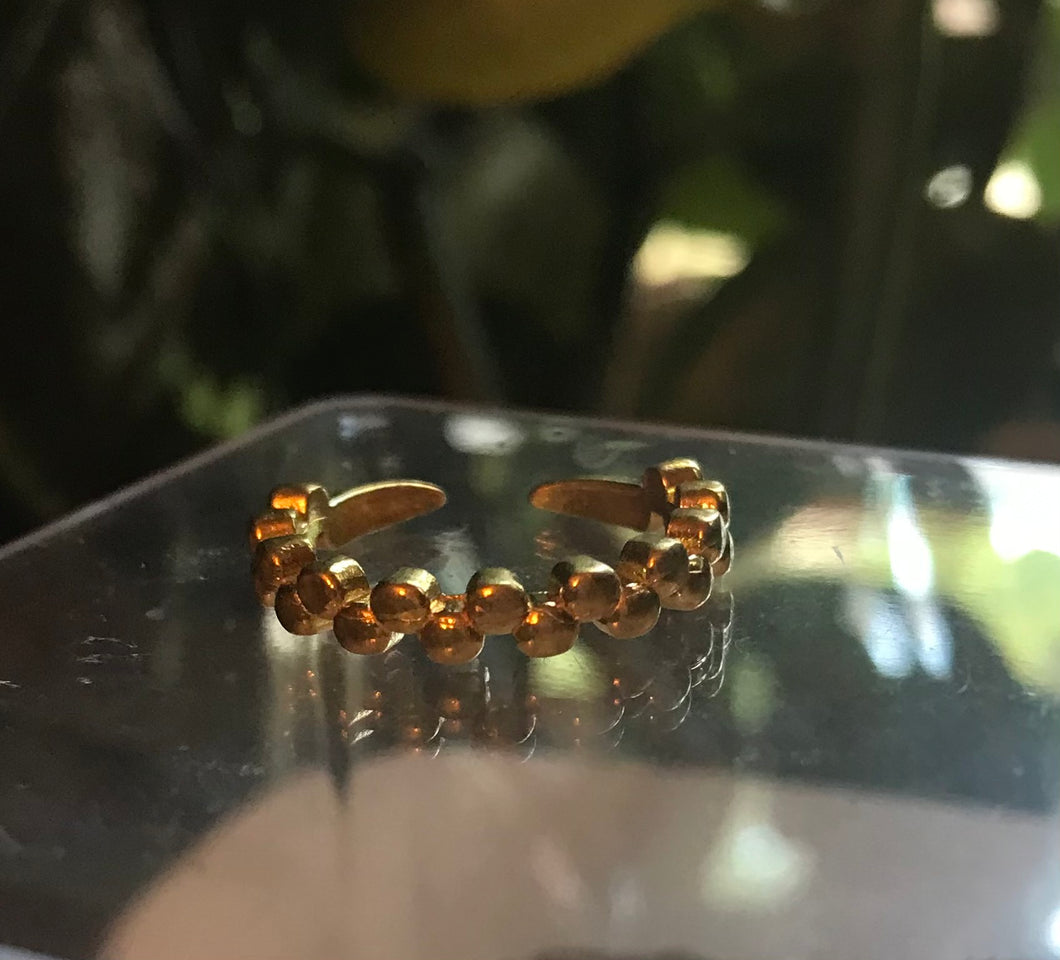 Brass Cube Ring/Toe Ring