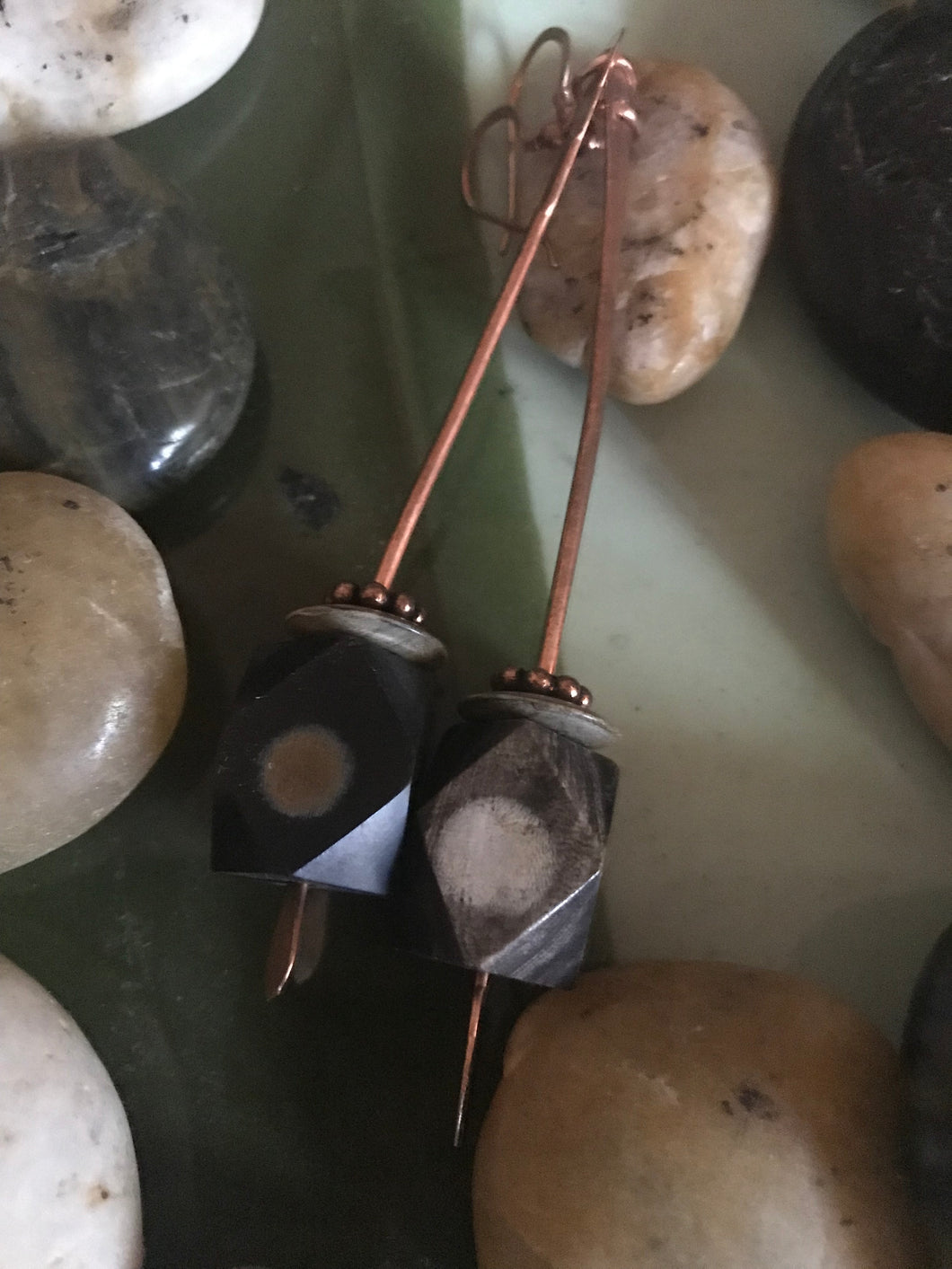 Copper and Wood Dangle