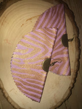 Load image into Gallery viewer, Pink Zebra HemiSphere Earring Large
